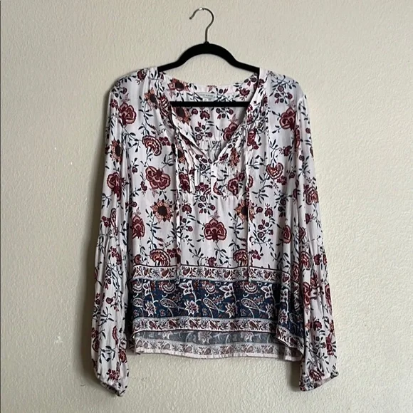 Lucky Brand Floral Print Women's Top - Picture 3 of 12